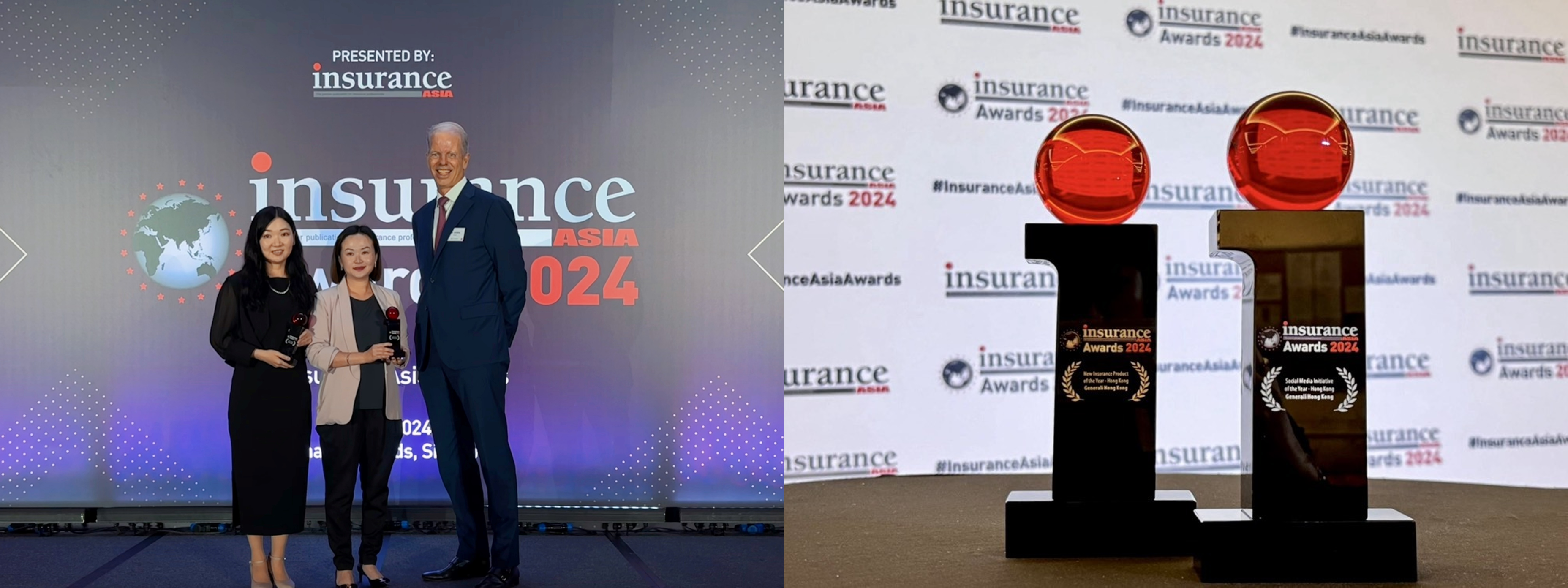 Generali Hong Kong Garnered Two Awards at the Insurance Asia Awards 2024