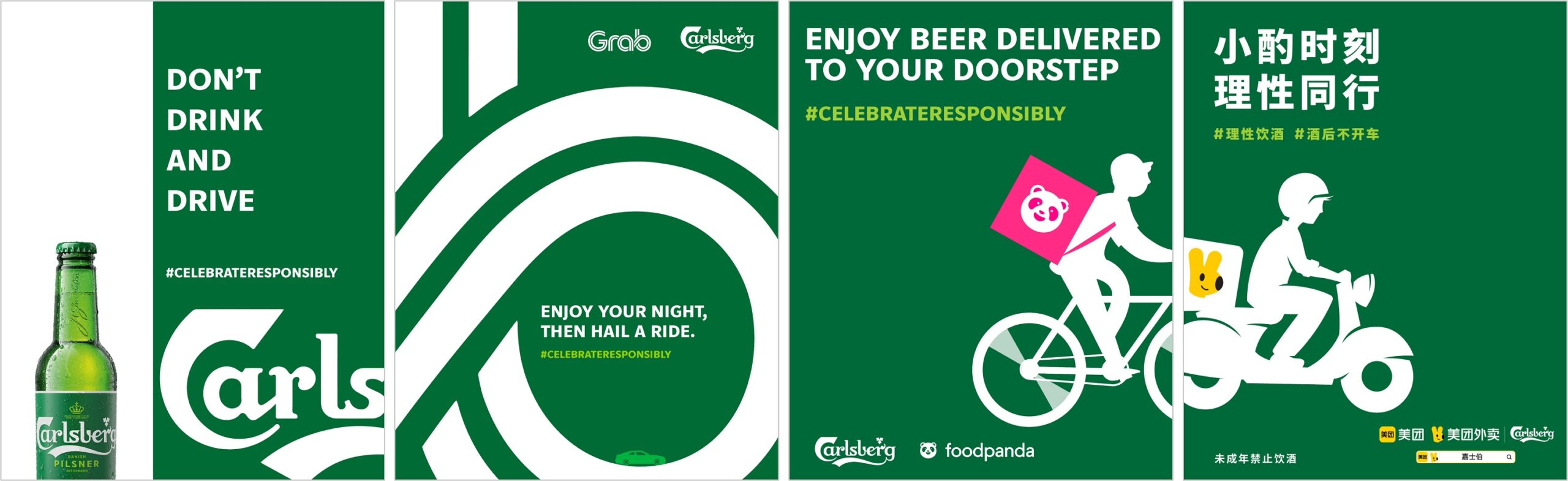 Carlsberg Asia launches #CelebrateResponsibly across APAC in partnership with Grab, foodpanda and Meituan