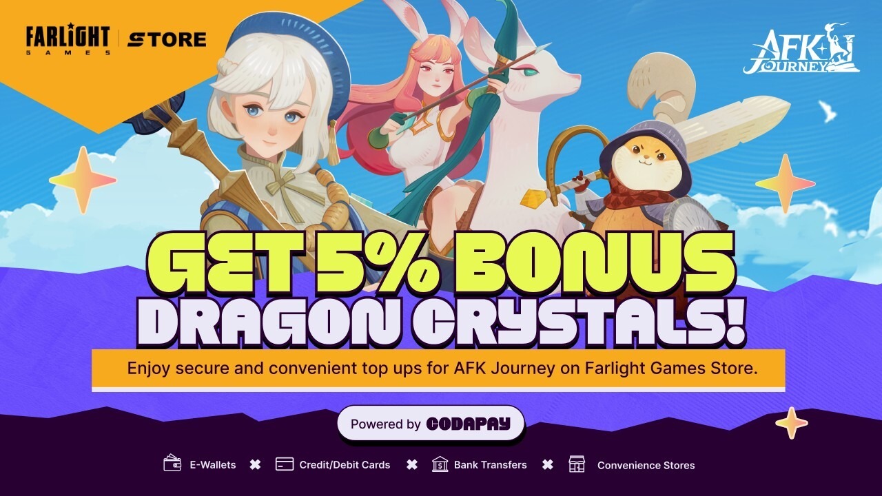 Coda and Farlight Games Launch AFK Journey and Dragon Crystal Top-Ups in Indonesia and Thailand