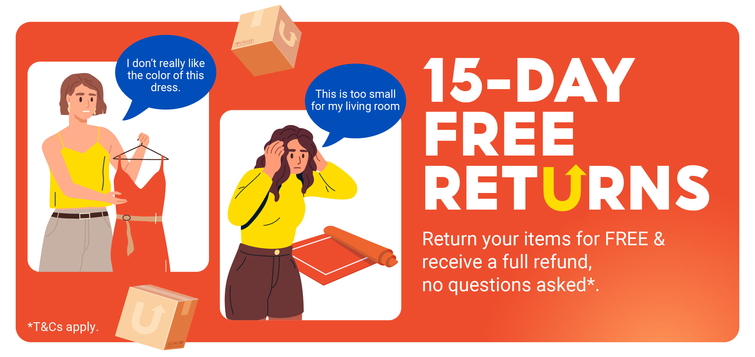 Embrace Shopping Flexibility with Shopee’s Upgraded Change of Mind Policy: Easy & Fuss-Free 15-Day Free Returns, No Questions Asked*!