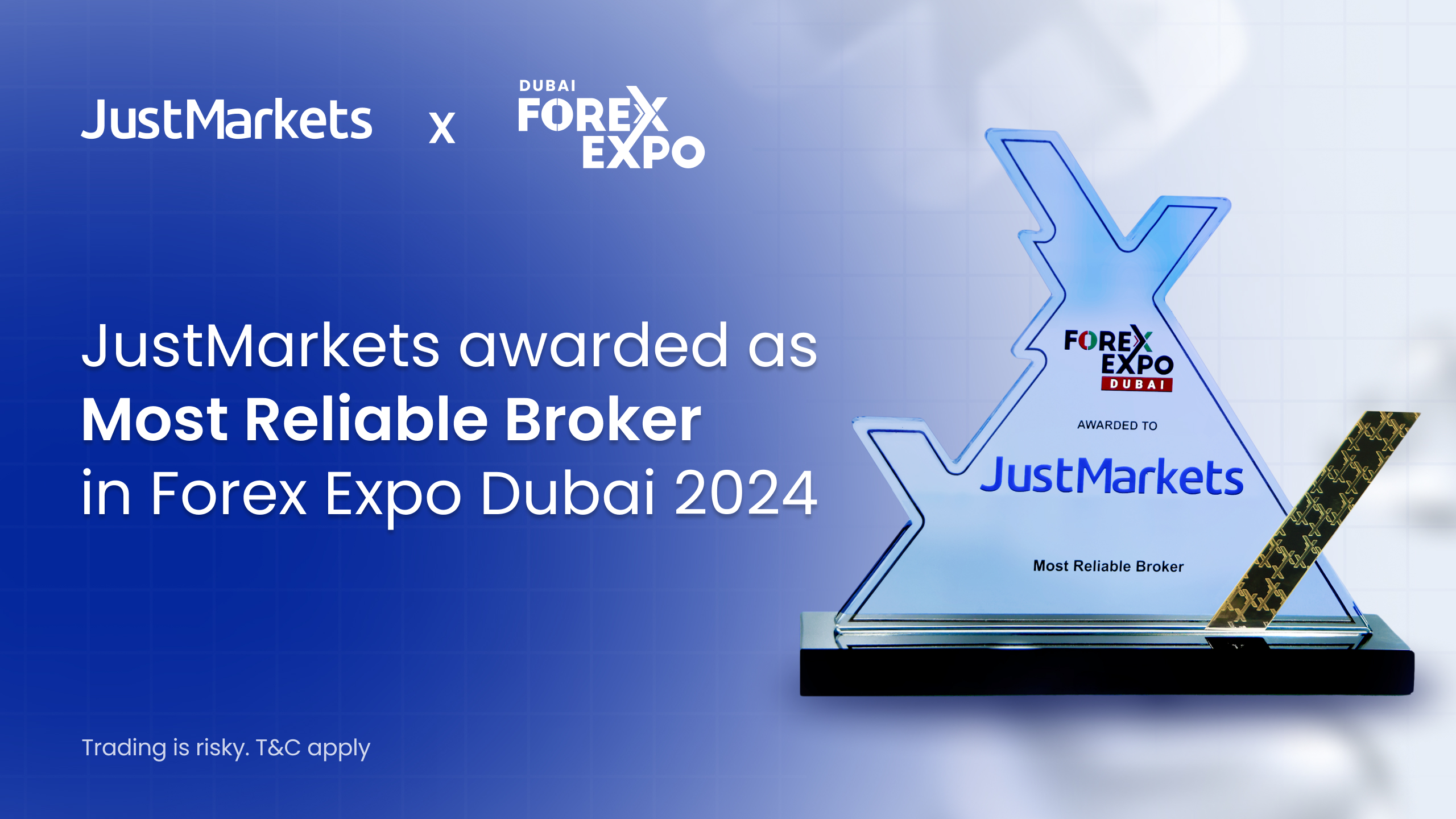 JustMarkets Awarded as Most Reliable Broker in Forex Expo Dubai 2024