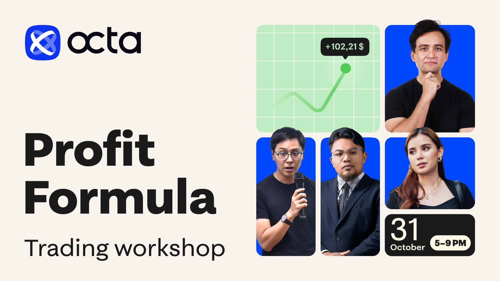 Global broker Octa will host ‘Profit Formula’, an online workshop for traders featuring leading industry mentors