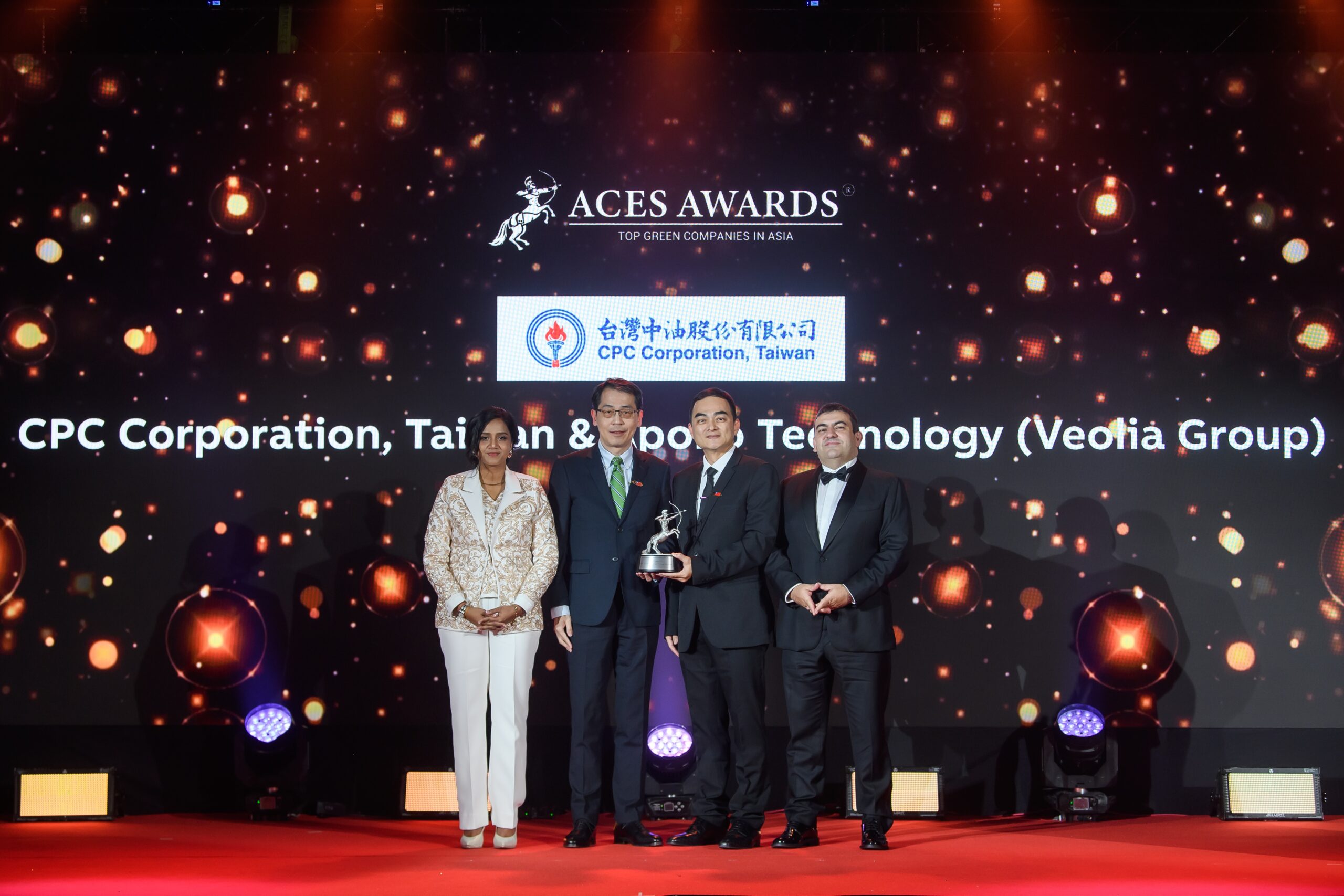 CPC Corporation, Taiwan and Apollo Technology Win Top Green Companies in Asia Award at ACES Awards 2024