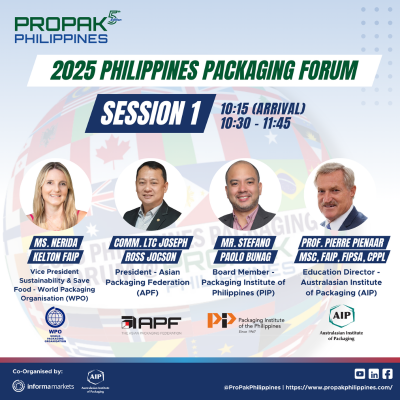 AIP to run 2x training courses alongside 2025 ProPak Philippines – 12th & 14th February 2025