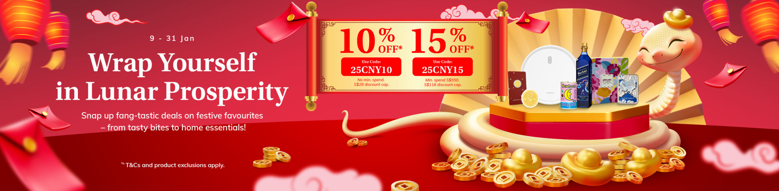 Slither into Savings with iShopChangi’s Lunar New Year Bonanza in Singapore