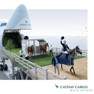 Cathay Cargo flies in the equine stars of the Hong Kong International Horse Show