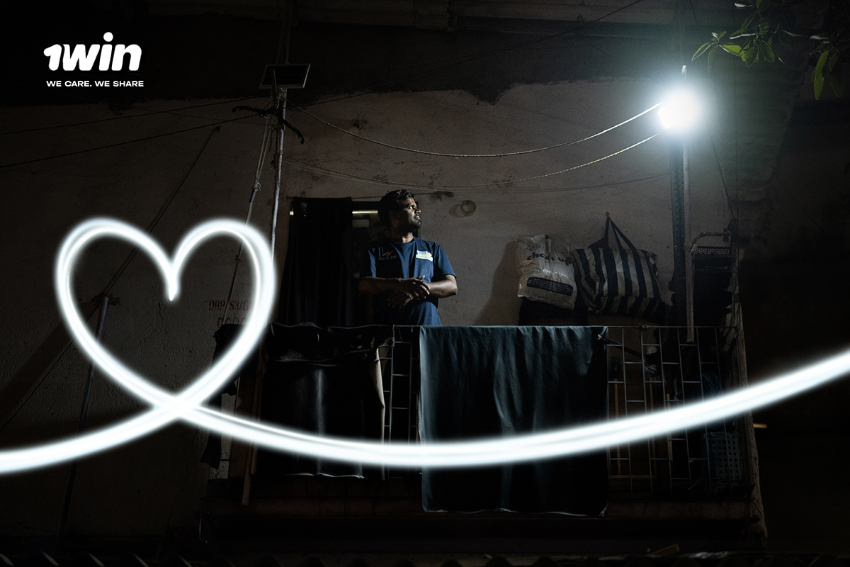 1win Lights Up 1,000 Households in Dharavi