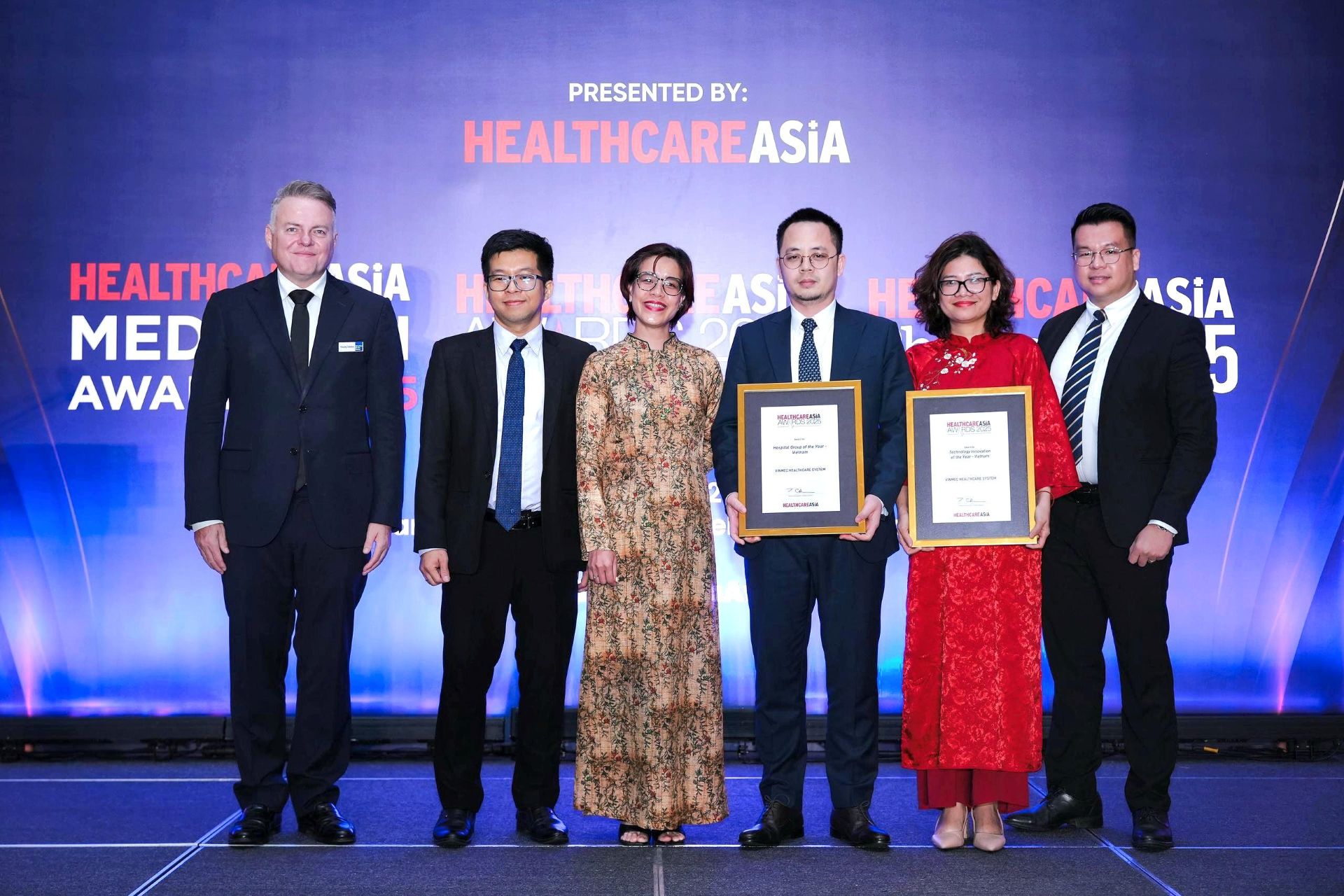 Vinmec becomes the first Vietnamese healthcare system honoured with two accolades at the Healthcare Asia Awards 2025