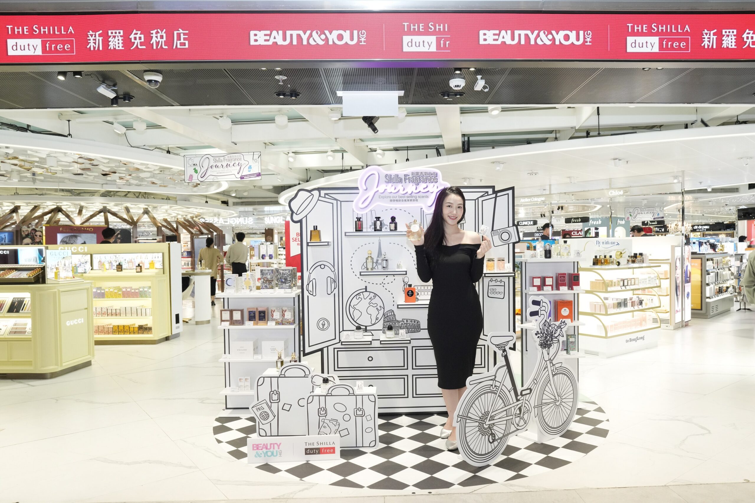 BEAUTY&YOU by The Shilla Duty Free Unveils the 1st Monochromatic Art Style  “Shilla Fragrance Journey” at Hong Kong International Airport