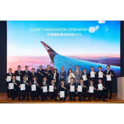 Cathay Pacific celebrates the graduation of its first batch of cadet pilots whose ground theory training was provided by Cathay Academy