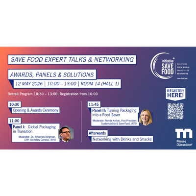 SAVE FOOD Expert Talks at interpack
